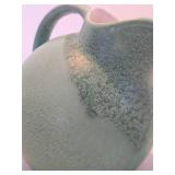 Very Nicely Glazed RUM RILL Art Pottery Green Pitcher