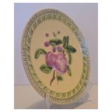 Antique Majolica Apple Plate