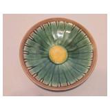 Antique Majolica Sunflower Plate