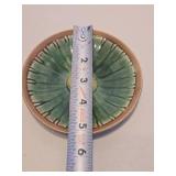 Antique Majolica Sunflower Plate
