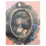 Antique Etruscan Majolica Oak Leaf Tray