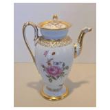 Antique Signed MEISSEN Porcelain Coffee Pot