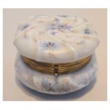 Larger Size Vintage WAVECREST Hand Painted Hinged Dresser Box