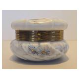 Larger Size Vintage WAVECREST Hand Painted Hinged Dresser Box