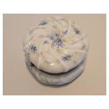 Larger Size Vintage WAVECREST Hand Painted Hinged Dresser Box