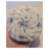 Larger Size Vintage WAVECREST Hand Painted Hinged Dresser Box