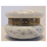 Larger Size Vintage WAVECREST Hand Painted Hinged Dresser Box