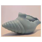 2 Excellent Signed Vintage VAN BRIGGLE Blue Art Pottery Vases