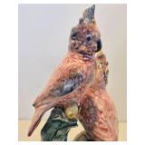 Large Size Old Vintage STANGL Art Pottery Cockatoo Bird Figurine