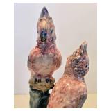 Large Size Old Vintage STANGL Art Pottery Cockatoo Bird Figurine