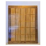 Nice Large Handmade Multi-Wood Inlaid Cribbage Board