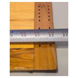 Nice Large Handmade Multi-Wood Inlaid Cribbage Board