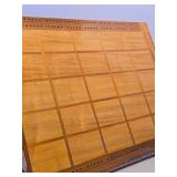 Nice Large Handmade Multi-Wood Inlaid Cribbage Board