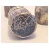 Set of 6 Individual Small Sterling Silver Salt Shakers