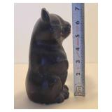 Original Old Vintage Heavy Cast Iron Cat Doorstop