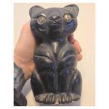 Original Old Vintage Heavy Cast Iron Cat Doorstop