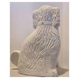 Large Pair of Genuine Antique Victorian Staffordshire Spaniel Ceramic Dogs