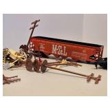 Nice Condition HO Train Set - Santa Fe Engine