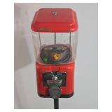Working Vintage Gumball Machine w/Stand #1