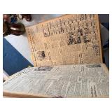 3 LARGE Original Bound Pioneer Press Minneapolis Journal &  Complete Years 1935, 1939 & 1943