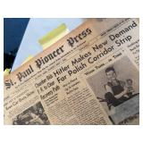 3 LARGE Original Bound Pioneer Press Minneapolis Journal &  Complete Years 1935, 1939 & 1943