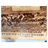 3 LARGE Original Bound Pioneer Press Minneapolis Journal &  Complete Years 1935, 1939 & 1943