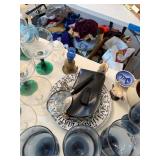 Contents of Table - Vintage Glassware, Collectibles etc #1