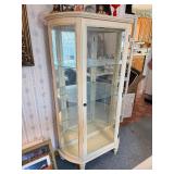 Nice Vintage Curved Glass China/Curio Cabinet