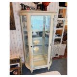 Nice Vintage Curved Glass China/Curio Cabinet