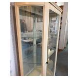 Nice Vintage Curved Glass China/Curio Cabinet