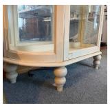 Nice Vintage Curved Glass China/Curio Cabinet