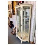 Nice Vintage Curved Glass China/Curio Cabinet