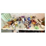 Contents of Table - Vintage Glassware, Collectibles etc #2