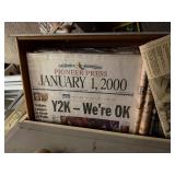 Contents of Dresser - Historic Newspapers etc