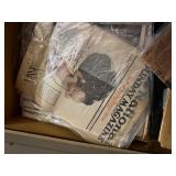 Contents of Dresser - Historic Newspapers etc