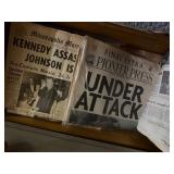 Contents of Dresser - Historic Newspapers etc