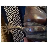 Group of Vintage Old Western Gear - Boots w/Old Spurs, Lassos & Hats