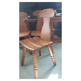 Very Nice Set of 4 Vintage Quality Thick Bentwood Side chairs