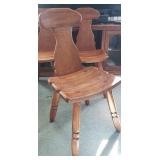 Very Nice Set of 4 Vintage Quality Thick Bentwood Side chairs