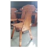 Very Nice Set of 4 Vintage Quality Thick Bentwood Side chairs