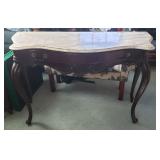 Excellent Quality & Condition Marble Top Console Table by Weiman