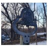Original Antique Iron School or Church Bell