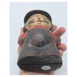 Old Vintage Cast Iron Amish Man Coin Bank