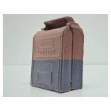 Vintage Cast Iron Postal Box Coin Bank