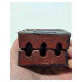 Vintage Cast Iron Postal Box Coin Bank