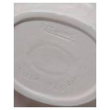 Vintage RED WING Art Pottery Deer Flower Frog w/Original Base