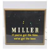Awesome Working Vintage Lighted MILLER Bouncing Ball Motion Beer Sign