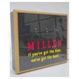 Awesome Working Vintage Lighted MILLER Bouncing Ball Motion Beer Sign