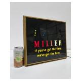 Awesome Working Vintage Lighted MILLER Bouncing Ball Motion Beer Sign