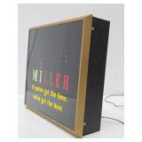 Awesome Working Vintage Lighted MILLER Bouncing Ball Motion Beer Sign